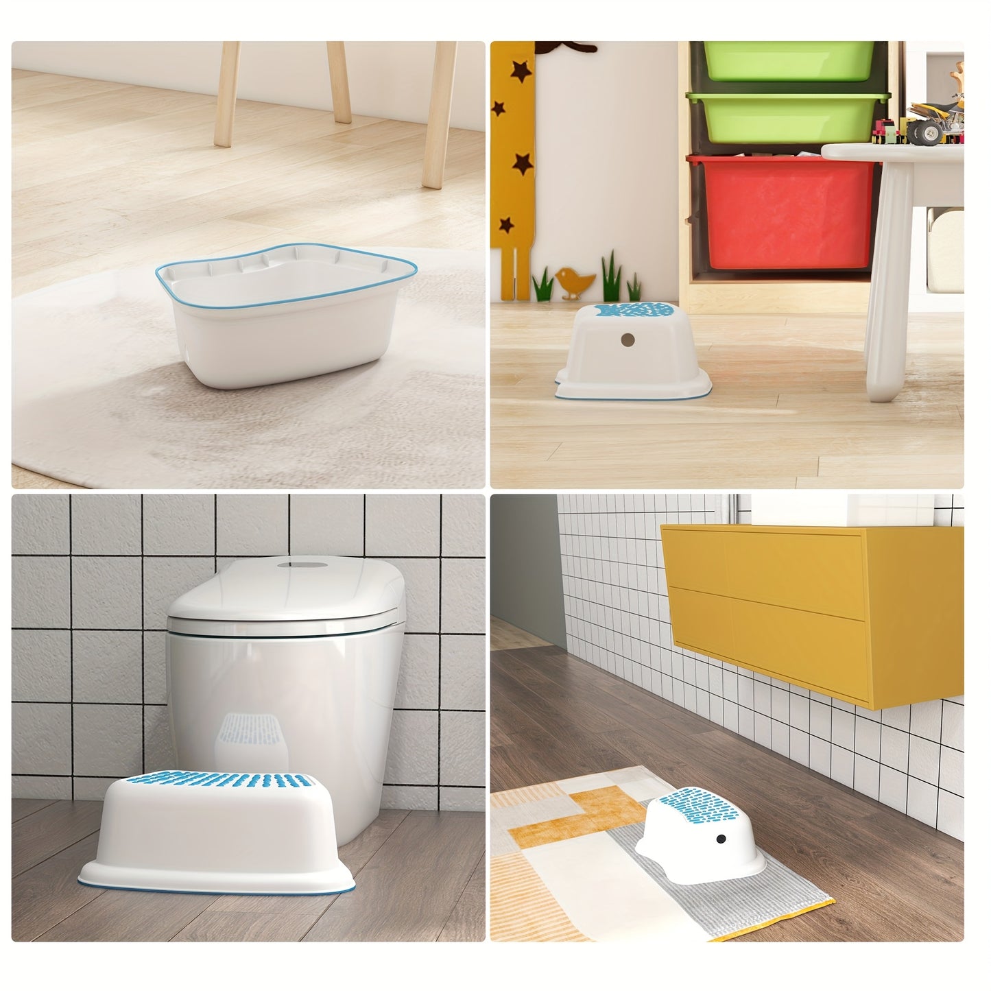 Portable Step Stool With Contoured Design